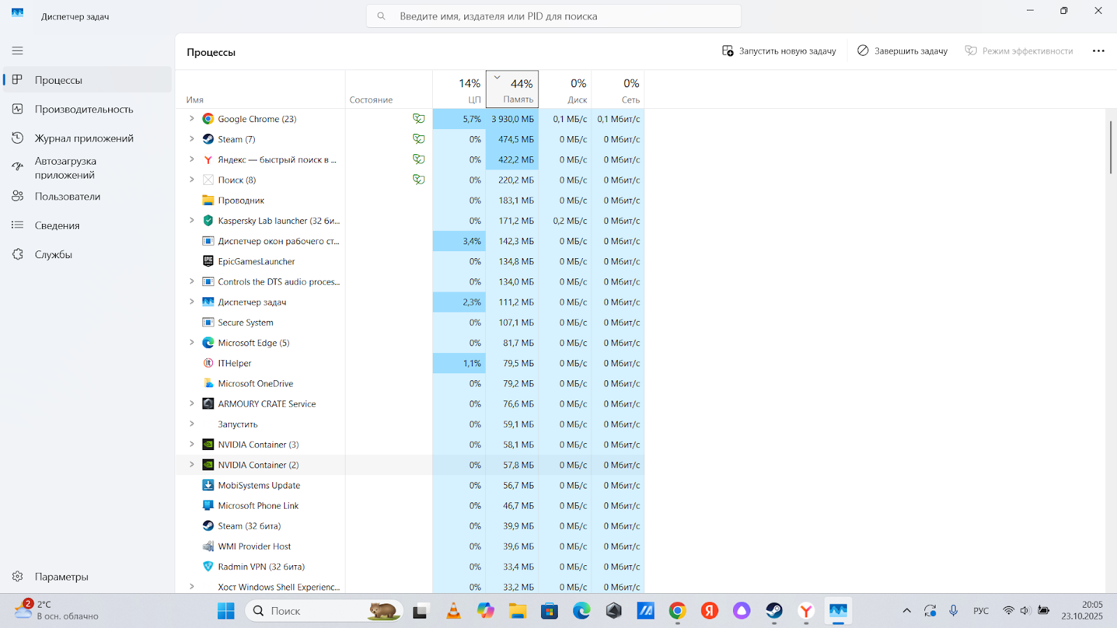 состояние компьютера