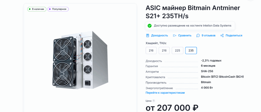 Antminer S21+