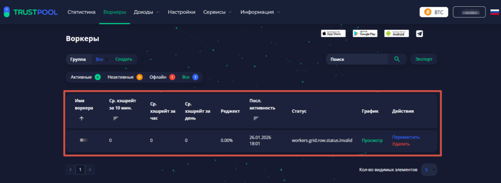 воркеры и их данные