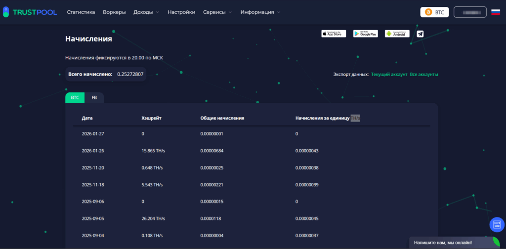 начисления